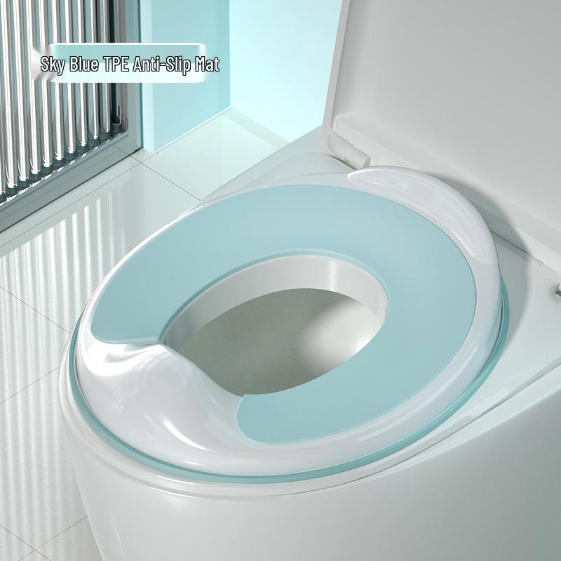 Child's Toilet Seat with Ladder and Cushion for Boys and Girls