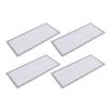 4 Stück Magnetische Bodenregister-Lüftungsgitterabdeckungen 5,5x12 Zoll Magnet PVC-Lüftungsgitternetz für Wand Decke Boden zum Auffangen von Schmutz Haaren