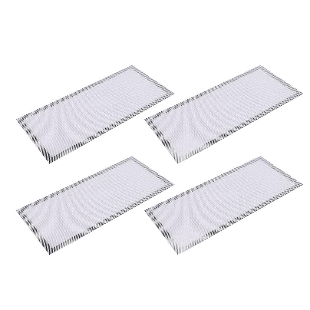 4 Stück Magnetische Bodenregister-Lüftungsgitterabdeckungen 5,5x12 Zoll Magnet PVC-Lüftungsgitternetz für Wand Decke Boden zum Auffangen von Schmutz Haaren