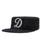Depeu Pillbox Cap Tweed Black