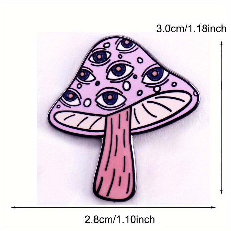 Mushroom Eyes Brooch Accessories Backpack Clothing Needle Buckle Badge