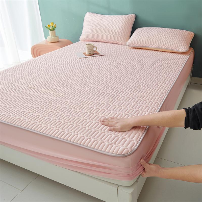 Cartoon Cute Pattern Cooling Fitted Sheet Single Natural Latex Fabric Soft Cushion for Bedding Slow Rebound Non-Slip Mattress