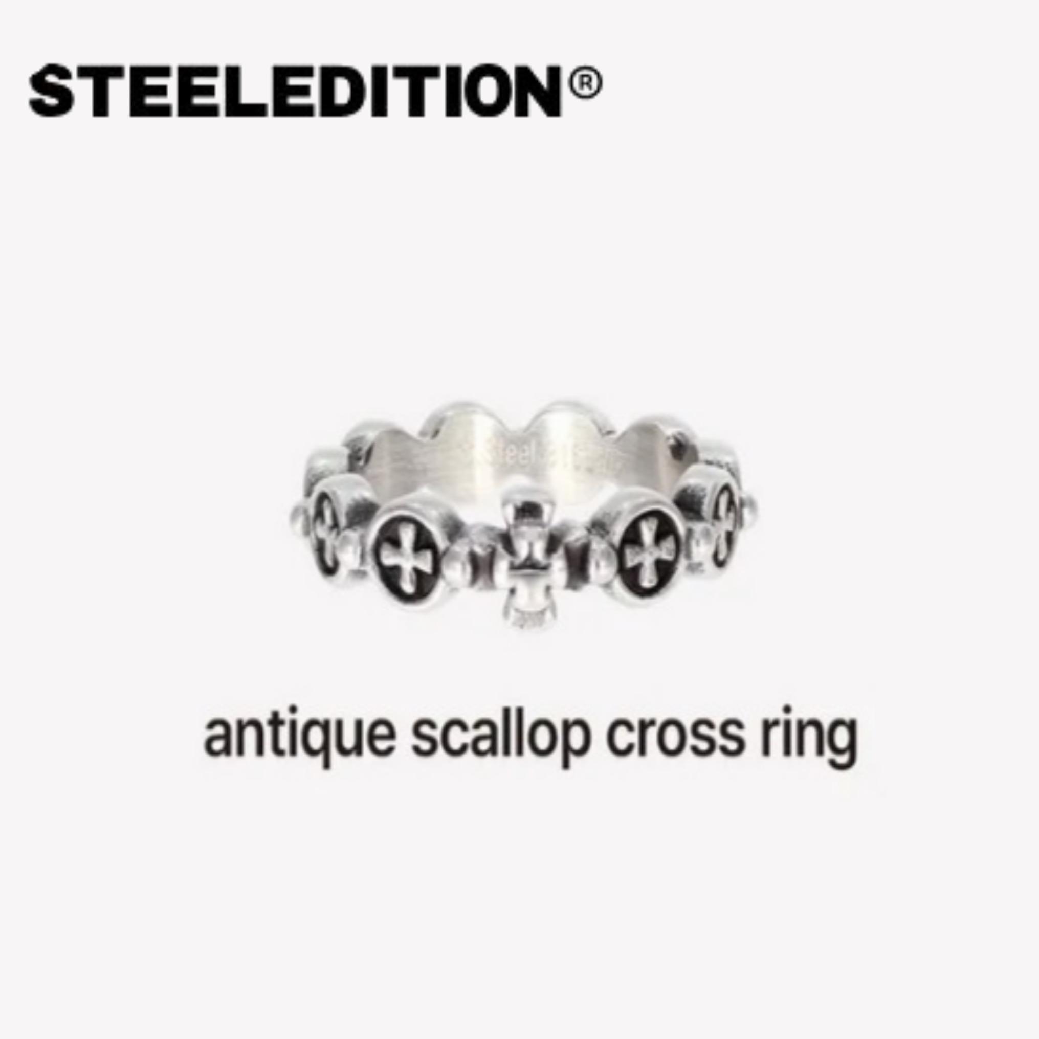 

[BOYNEXTDOOR Taesan,Riu,Seongho,Ihan]Античне кільце з хрестом із морським гребінцем / офіційно спонсоровано 24-25 (66-67mm)