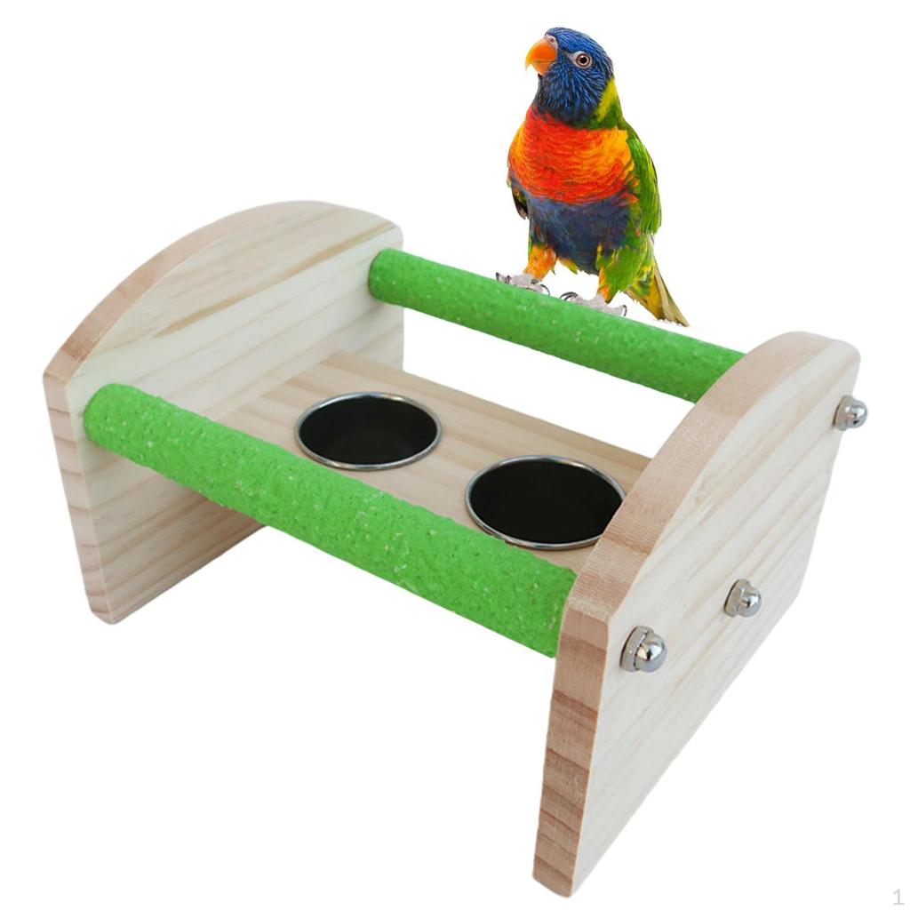 Bird Perch Stand Cage Supplies Training Standing Playground Playstand