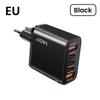 140W GaN Multi-Port Charger: Type-C Plug Adapter with US/EU/UK Standard, PD Fast Charging
