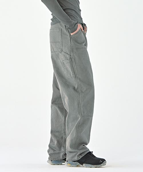ERRORS EXCEPTED Dp663Gr Double Knee Carpenter Pants (Grey)