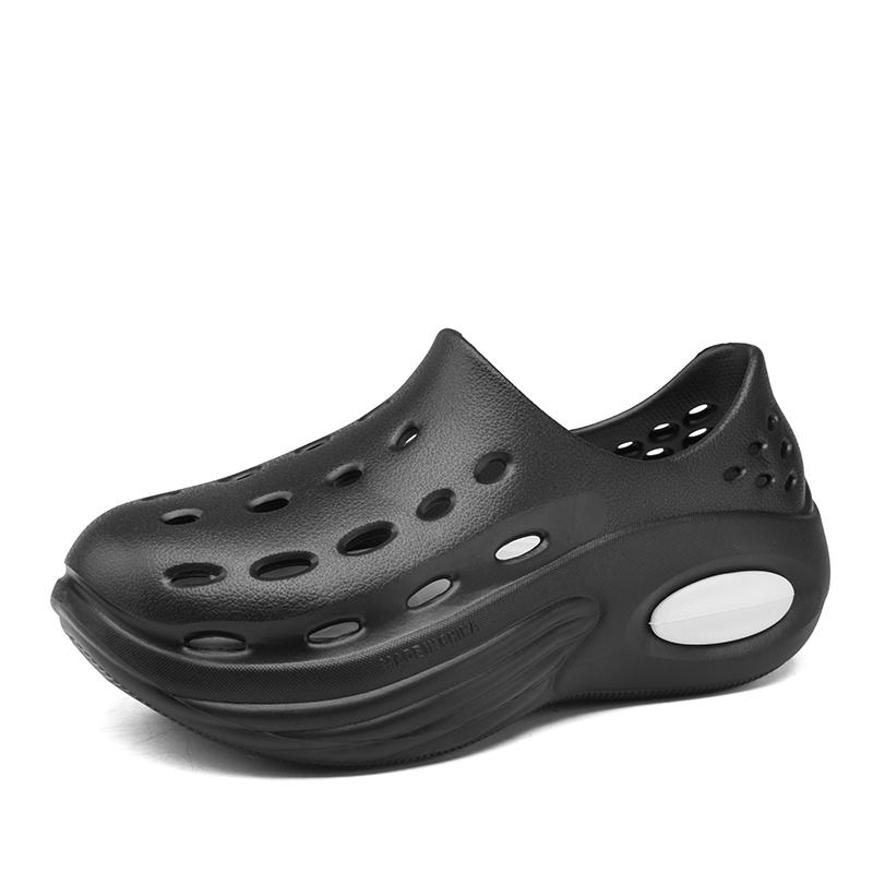

Летние мужские сандалии EVA Clogs Platform Outdoor Garden Shoes Non Slip Slide мягкие тапочки для пар 36-37 чёрный