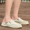 Große Größe 39-47 Canvas Halbschuhe für Herren Pantoletten Slipper Ballerinas Rückenfreie Slipper Hausschuhe Herren Slides Herren Offene Freizeit Schuhe