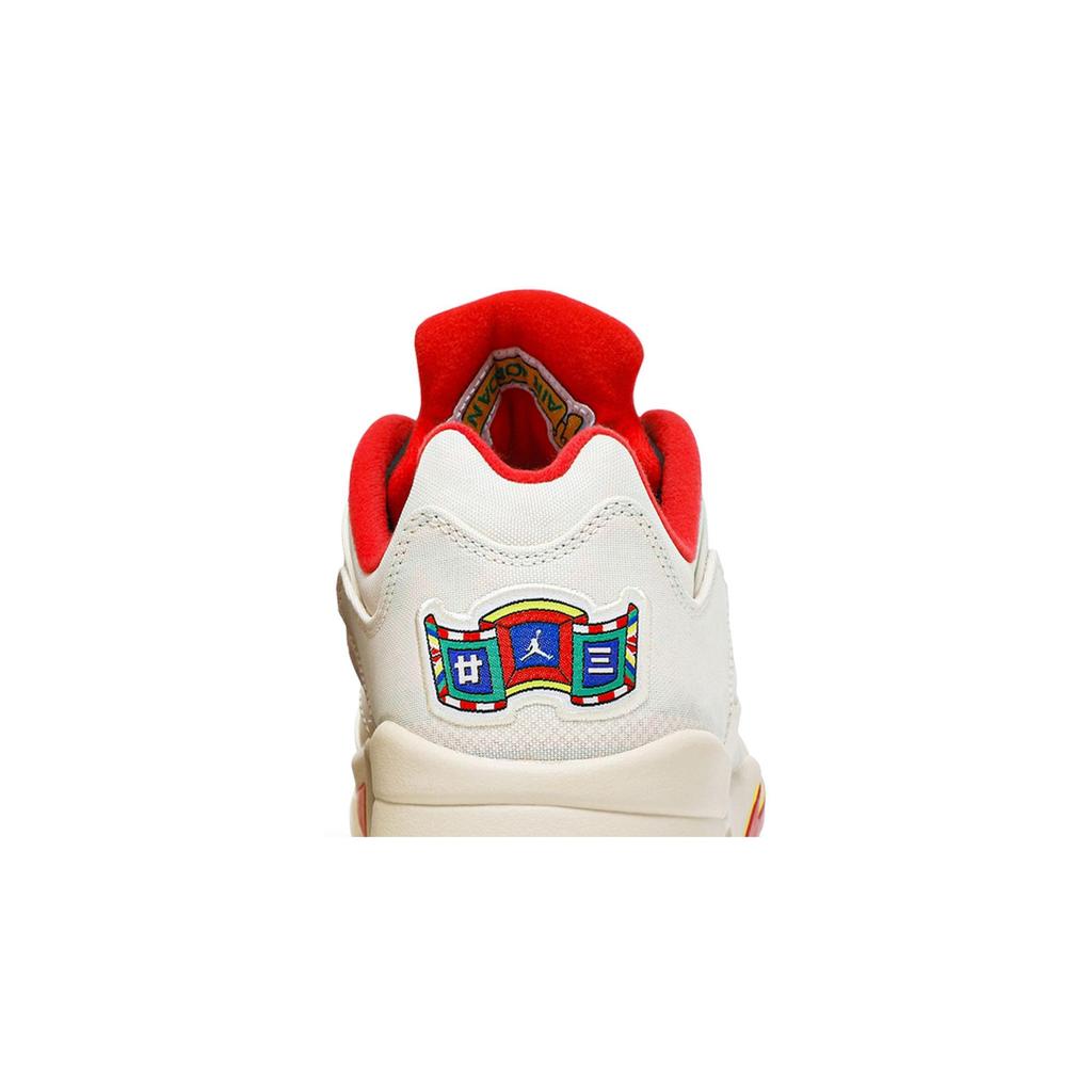 Air Jordan 5 Retro Low 'Chinese New Year' 2021 (Unisex) Sail / Chile Red / Opti Yellow / Pearl White Vintage Basketball Shoes DD2240 100