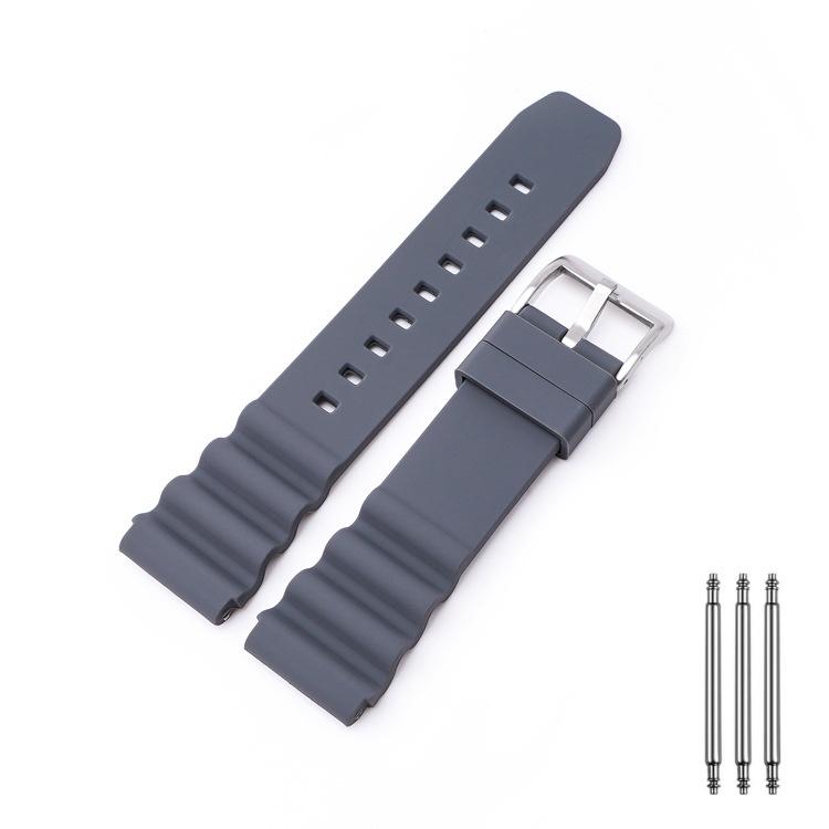20/22mmSilicone Bracelet Soft Comfort Watchband Rubber Universal Watch Strap for Citizen Longines Rolex Submariner for SEIKO 007