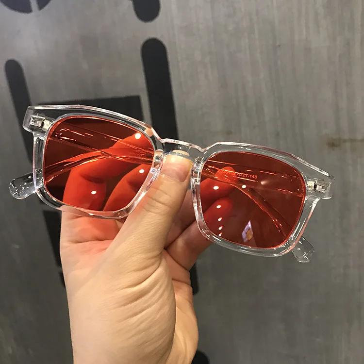 New  High-quality New Polygon Meter Nail Square Sunglasses Fashion Men Hip Hop Glasses Retro Sunglasses Women