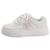 High-value Milk Fufu Little White Shoes for Women's 2025 Spring New Versatile Student Sports Thick-soled Heightening Casual Board Shoes
