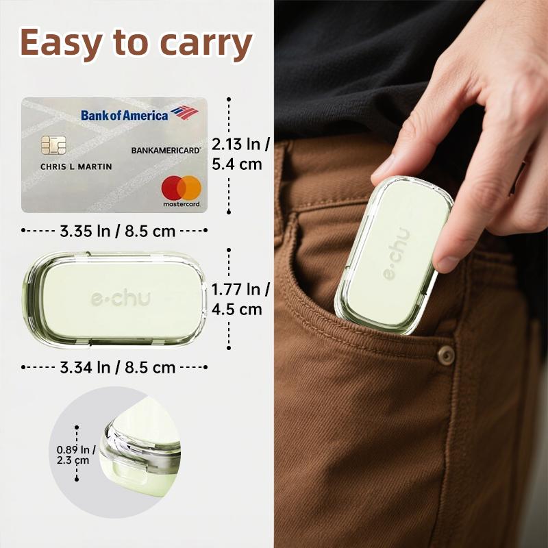 Adjustable Pill Cutter Splitter Fits Multiple Pills at Once 12/3/4 in 1 Pill Cutter with Hidden Sharp Blade Dustproof Cutter