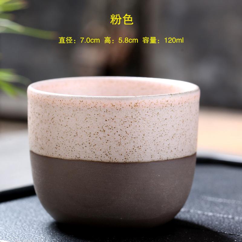120ml Japanese Handmade Ceramic Water Cup Creativity Vintage Household Coffee Mugs Tea Set Matte Kiln Kung Fu Teacup New