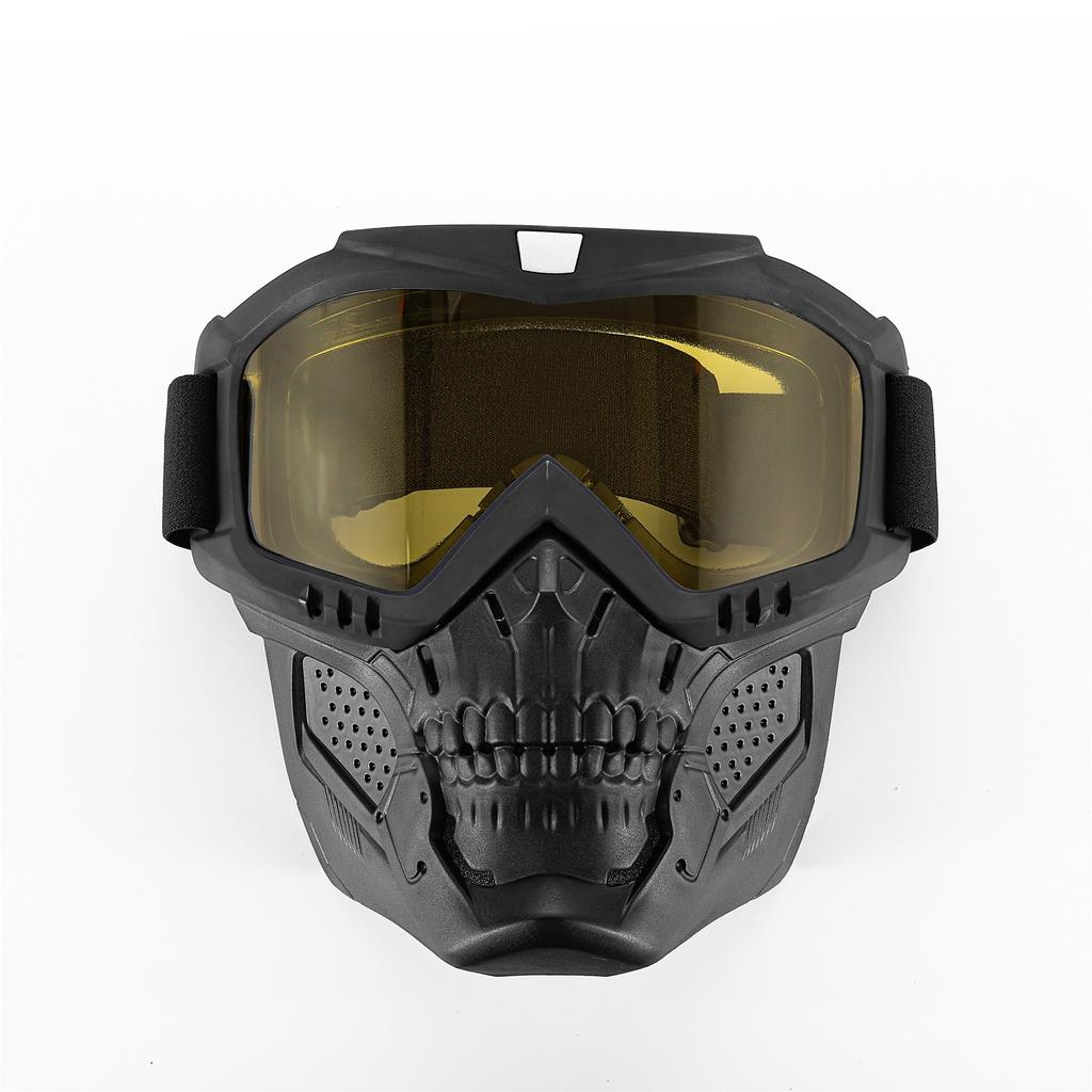 CS Tactical Skull Mouth Mask Motorcycle Off-Road Windshield Helmet Goggles Riding Mask