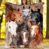 Little Prince Fox Starry Sky Fleece Printed Flannel Blanket, Warm Soft Throw Sofa Bed Blanket