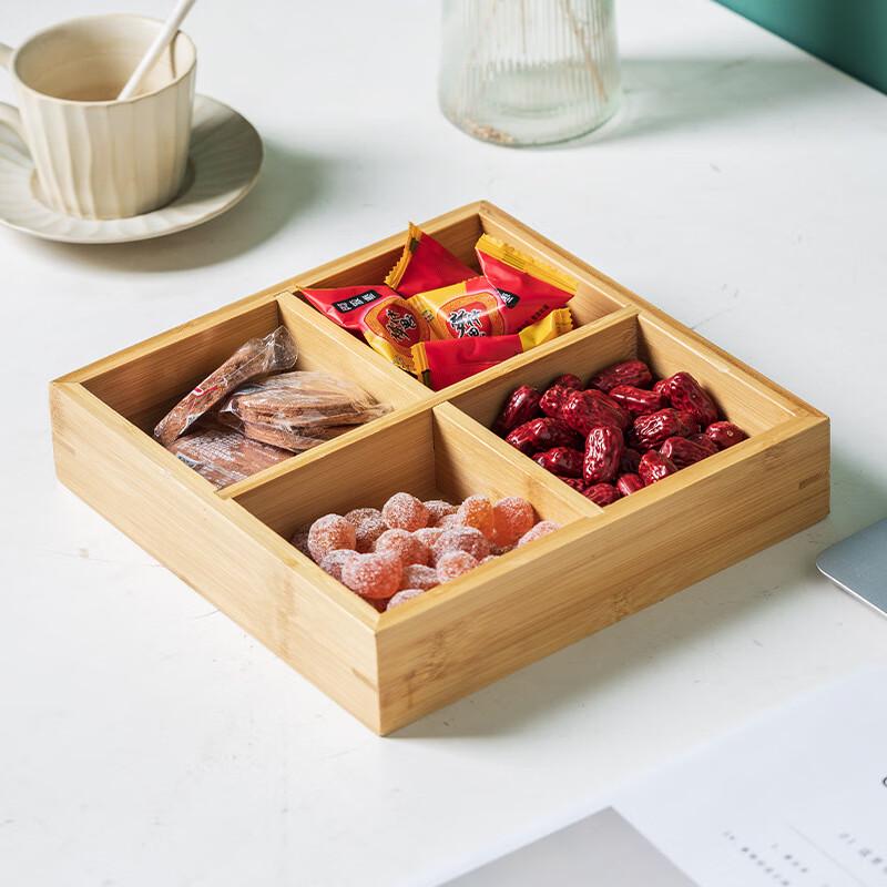 Bamboo Multi-Compartment Serving Tray