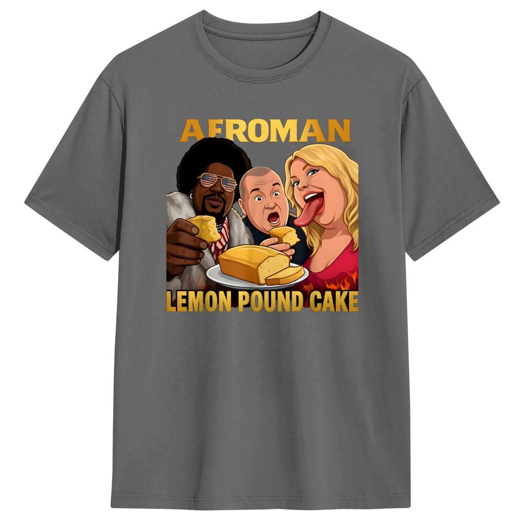 Afroman Giustizia per la Torta al Limone T-shirt in Cotone Hip Hop T-shirt per Uomo Estate Y2K Stampa Classica T-shirt a Maniche Corte