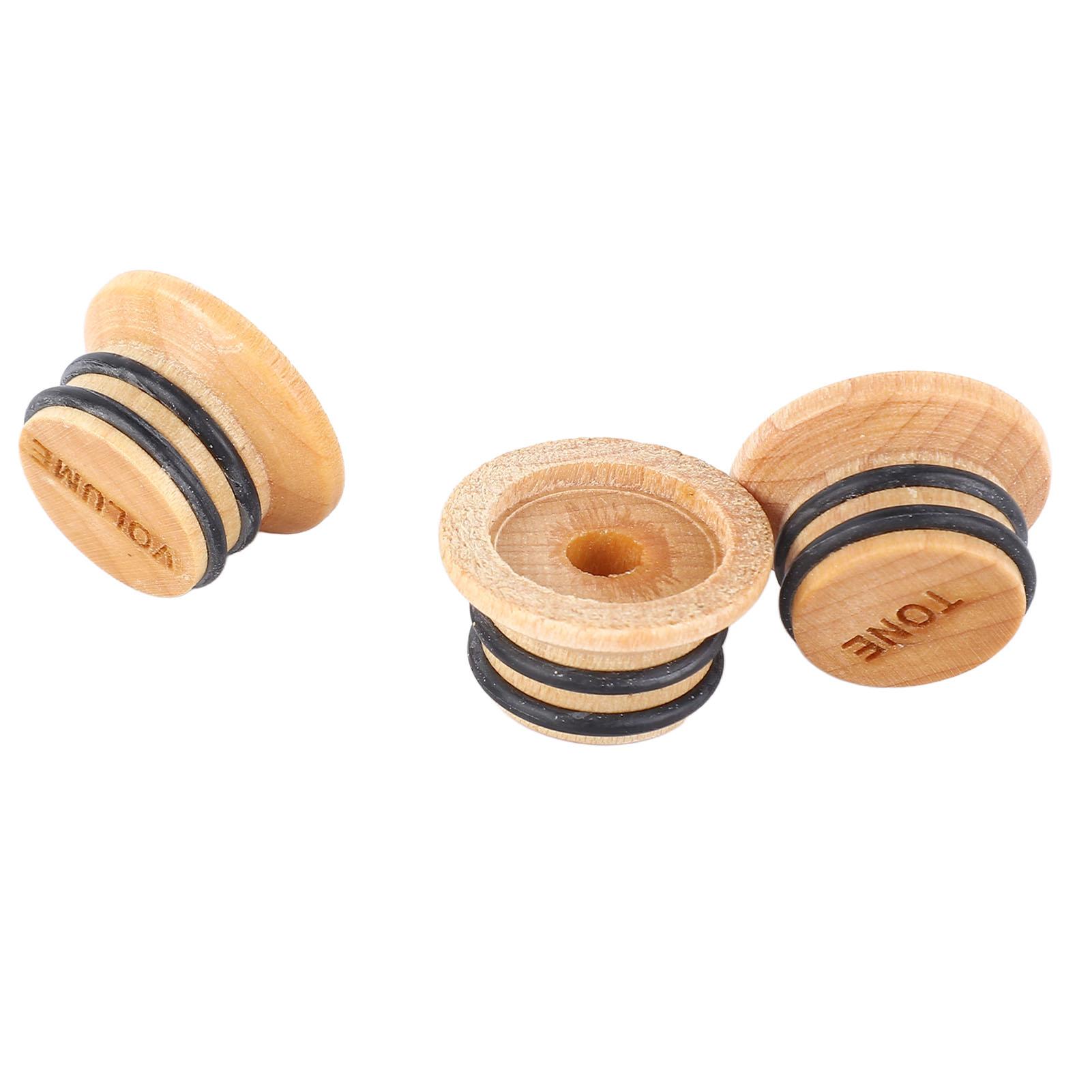 

3 шт., ручки для гитары, ручка регулировки громкости тона, ручка из кленового дерева, сменные детали музыкальных инструментов