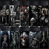 Grim Reaper Skull Skeleton Case for Samsung Galaxy Z Flip 6 Flip 5 4 3 5G Black Cell Phone Cover Samsung Z Flip 5 5G Luxury P