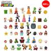 48pcs Super Mario Bros Luigi Action Figures Set Cake Decor Ornaments No Toxic No Fading