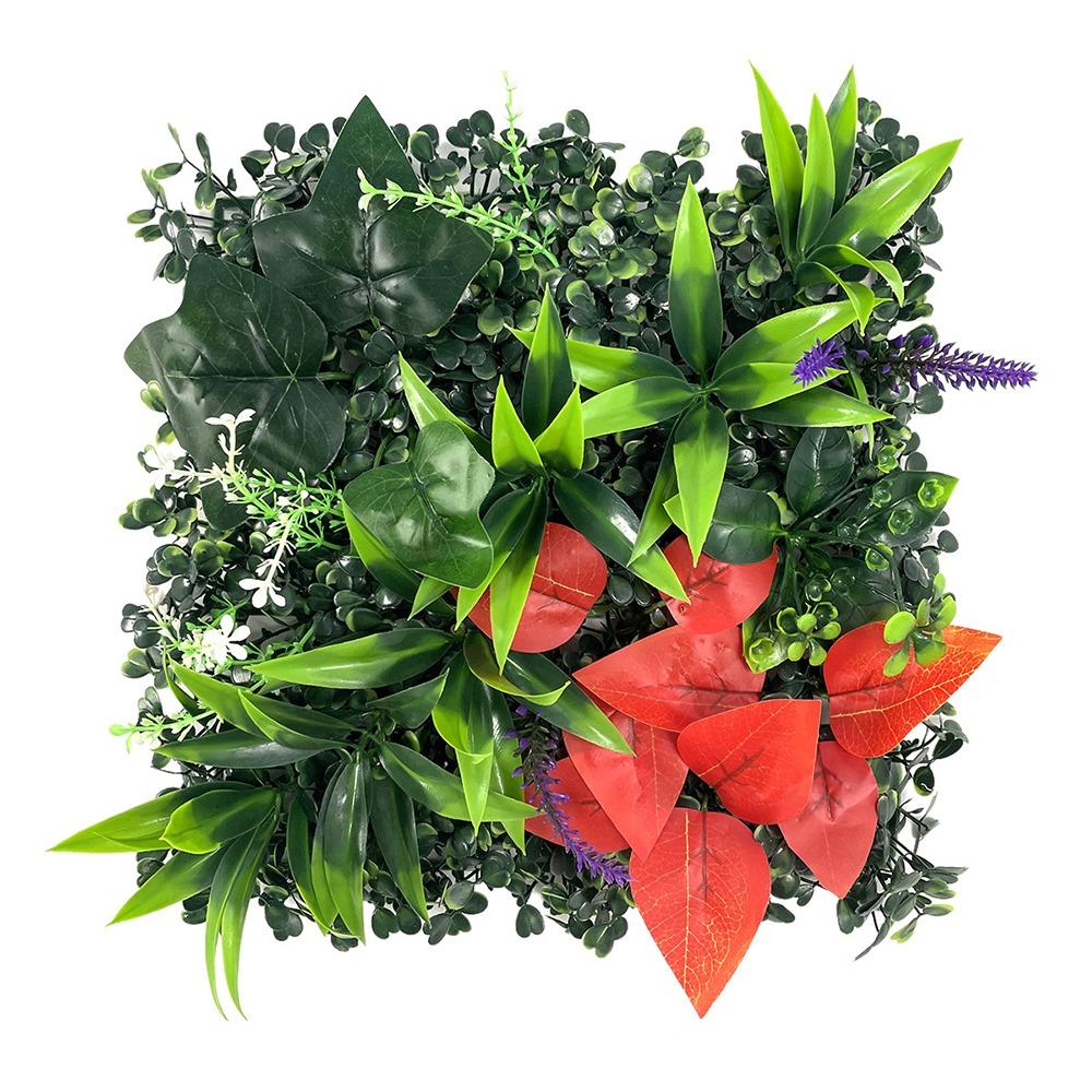 DIY Artificial Plant Wall Panel Sunflower Artificial Fern Grass  Background Wall Decoration