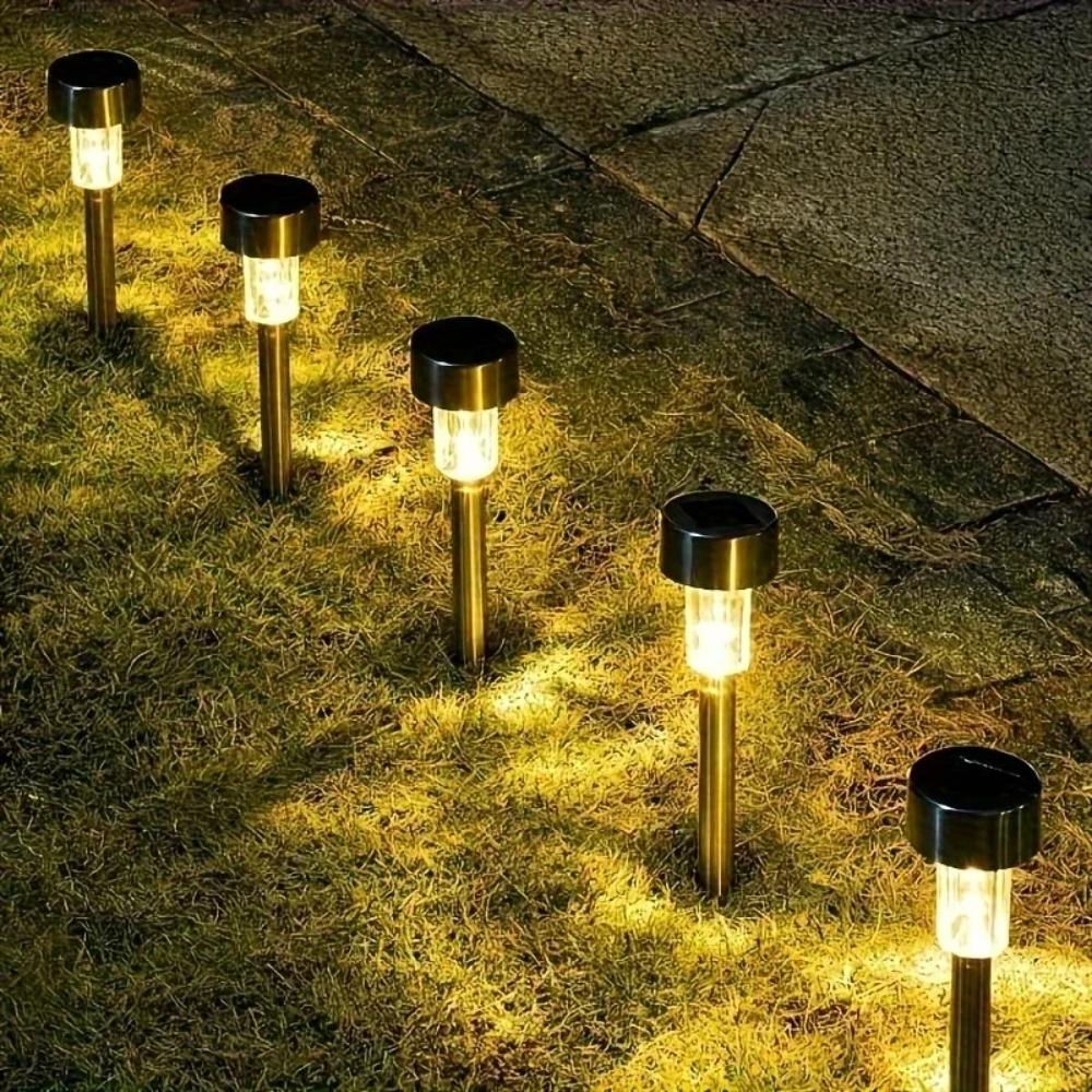 Solar Powered Outdoor Garden Lights Waterproof Landscape Path LED Light for Backyard Yard Patio Lawn