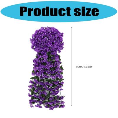 Seidenveilchen Wanddekoration Mit Plastikstielen Einfache Installation Styling Floral