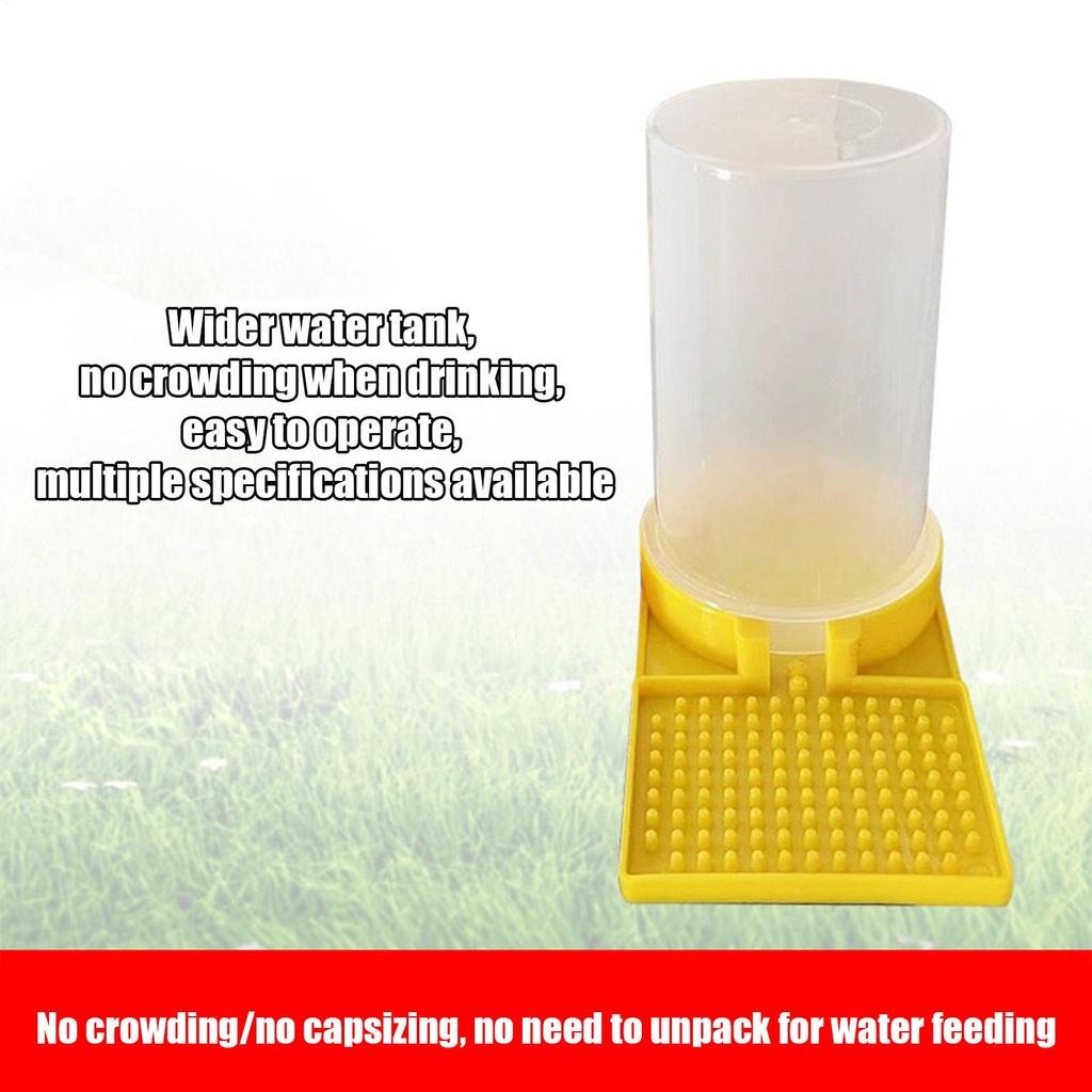 Quail Waterer Large Capacity Clear No Waste Quail Feeder Poultry Water Cup Feeding Container for Ducks Hens Chicks Turkey Bunny