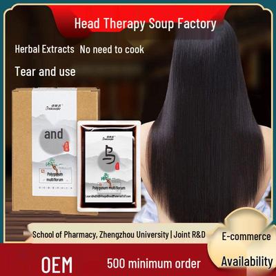 Pack de Champú Oscurecedor para el Cabello He Shou Wu para Uso en Casa y Gimnasio - No Requiere Hervir