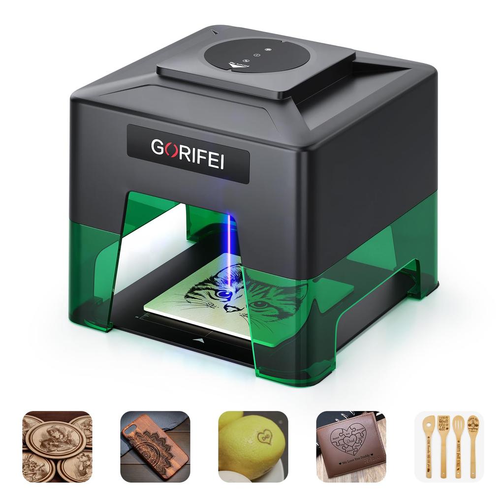 GORIFEI Laser Engraver 3000 mW Compact Desktop XN001 DKJ-GOR-002-BL