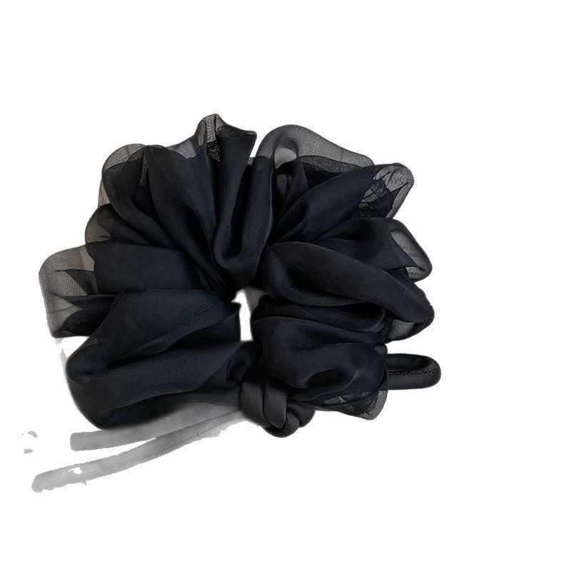 Elegant Silk Butterfly Knot Hair Tie - Fluffy, Sweet, High-Class Ponytail Holder