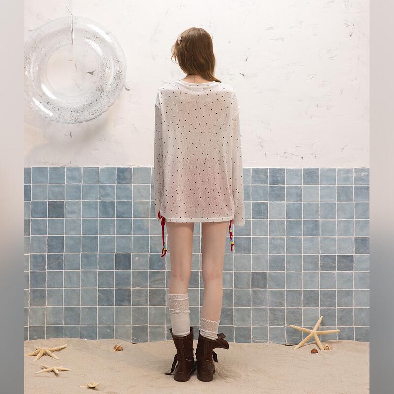 UNIFREE Sweet Cartoon Print Loose Fit T-Shirt