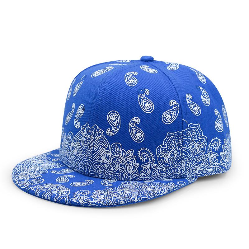 Unisex Printed Hip-Hop Flat Edge Baseball Cap Casual Dance Performance Hat for Men And Women