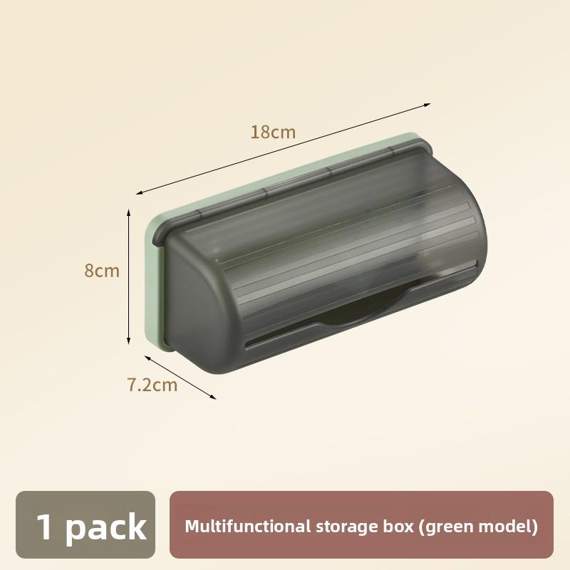 Trash Bags Storage Box Wall Mounted Kitchen Bathroom Plastic Garbage Bag Container Dispenser Home Storage Trash Bags Holder