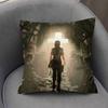 Tomb Raider Game Laracroft Pillowcase Toon Gift Cushion Cover Bedroom Home Sofa Chair Seat Decor Pillow Case