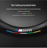 BMW iX3 Suede & Leather Steering Wheel Cover (2020-2022) - Universal, Four Seasons, Carbon Fiber Design