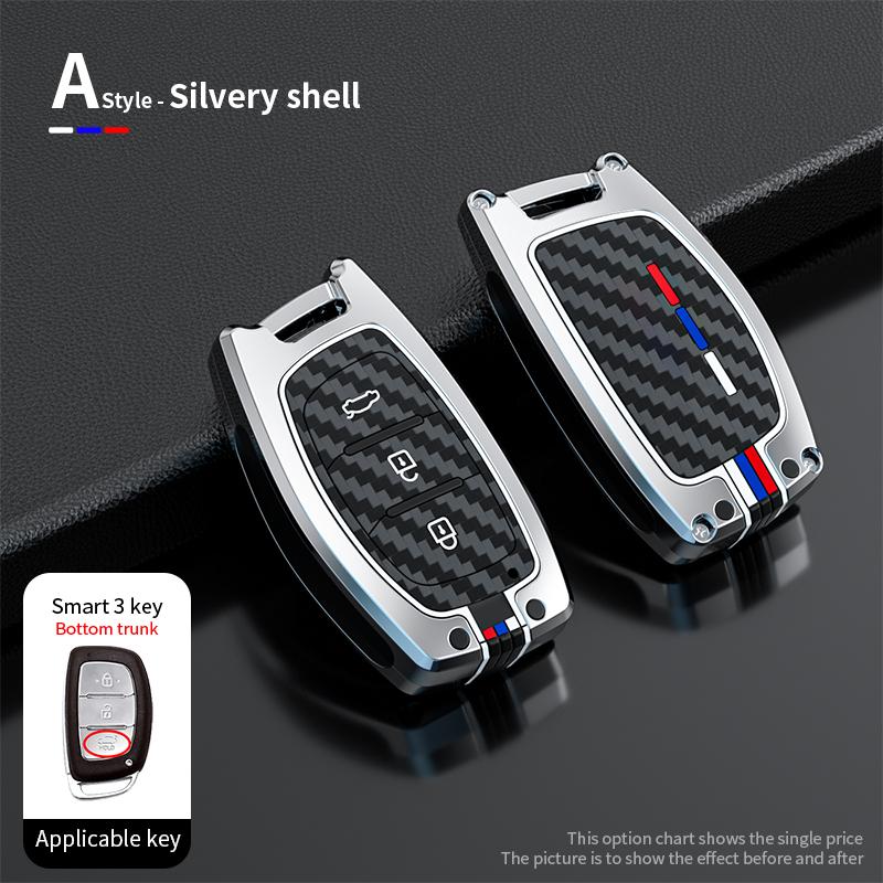 Kryt pouzdra na chytré klíče do auta ze zinkové slitiny pro Hyundai Tucson Santa Fe Rena Sonata Elantra Creta Ix35 Ix45 I10 I30 I40 autodoplňky