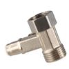 Electroplated Tee Connector Brass Bathroom Angle Valve Kitchen Dichotomous Nut Joint  Toilet