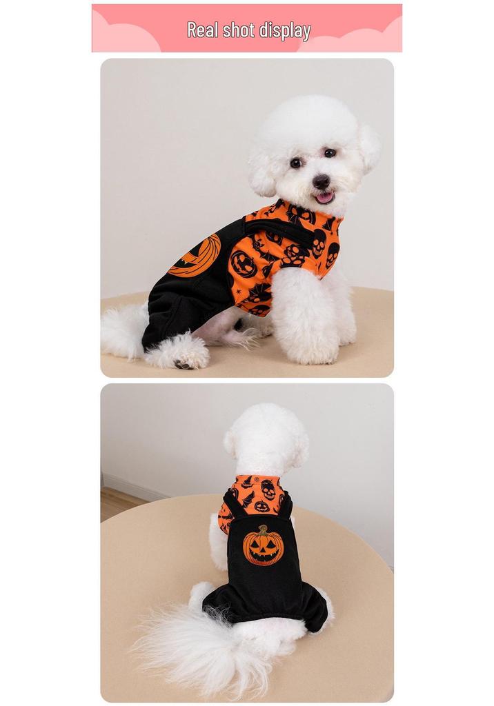 New Halloween Pet Costumes - Dog & Cat Autumn/Winter Dress-up Four-Legged Clothes