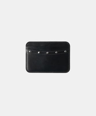Musinsa Standard Woman Studded Rounded Card Wallet [Black]