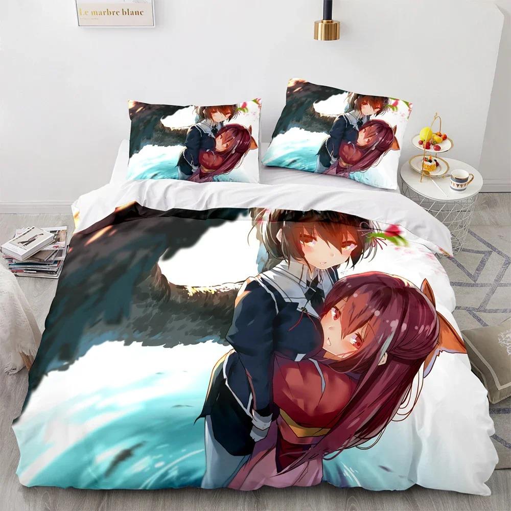 Your Name Luxury Bedding Set Japan Anime Cartoon Duvet Cover Set Comforter Bedspread Linen Twin Single Size Printed Home Textile