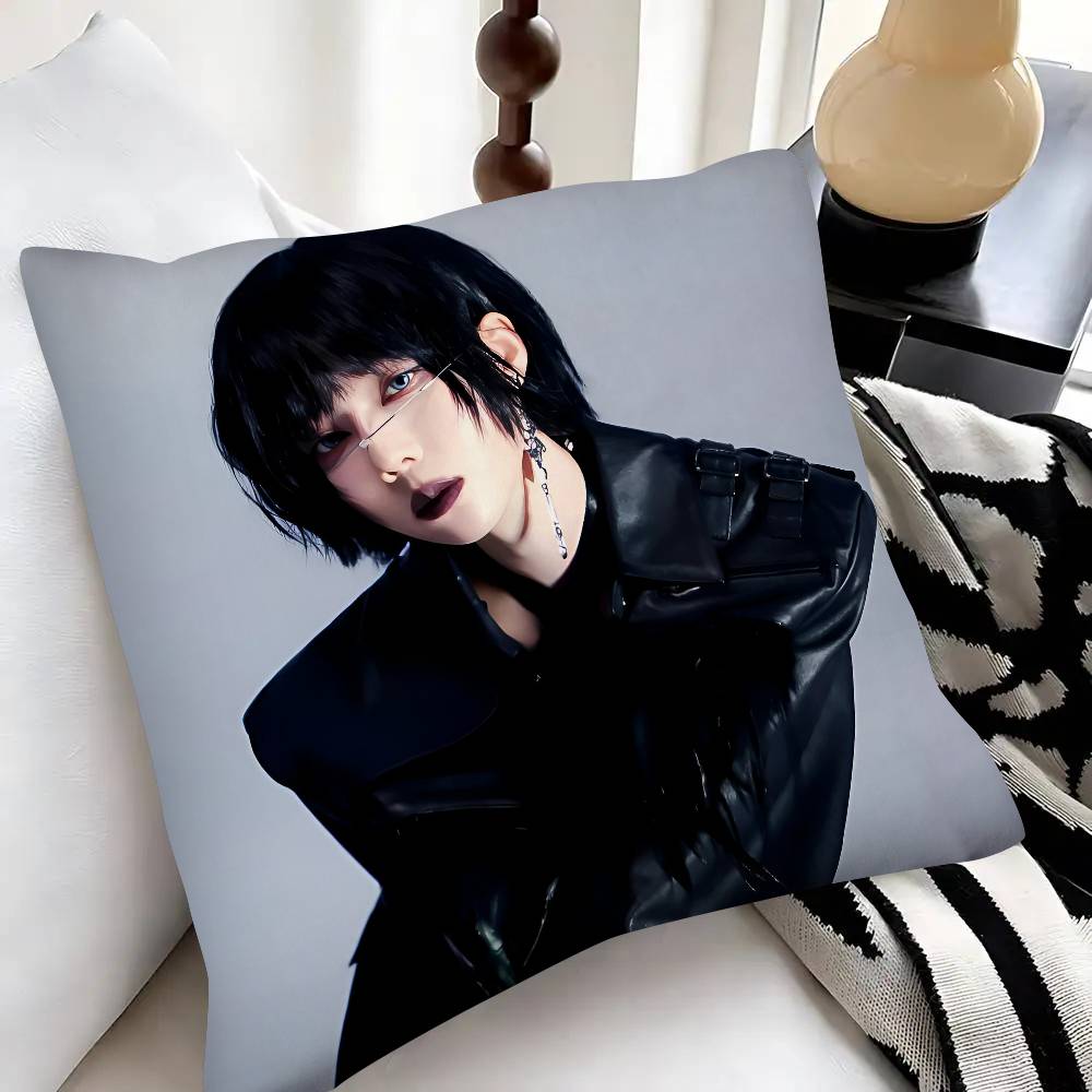 Singer Kpop Winter Pillow Case Fashion Square Pillowcase Bedroom Sofa Room Ins Decoration Leisure