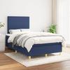 Vidaxl Letto Continentale Con Materasso, Blu, Tessuto 120X200 Cm