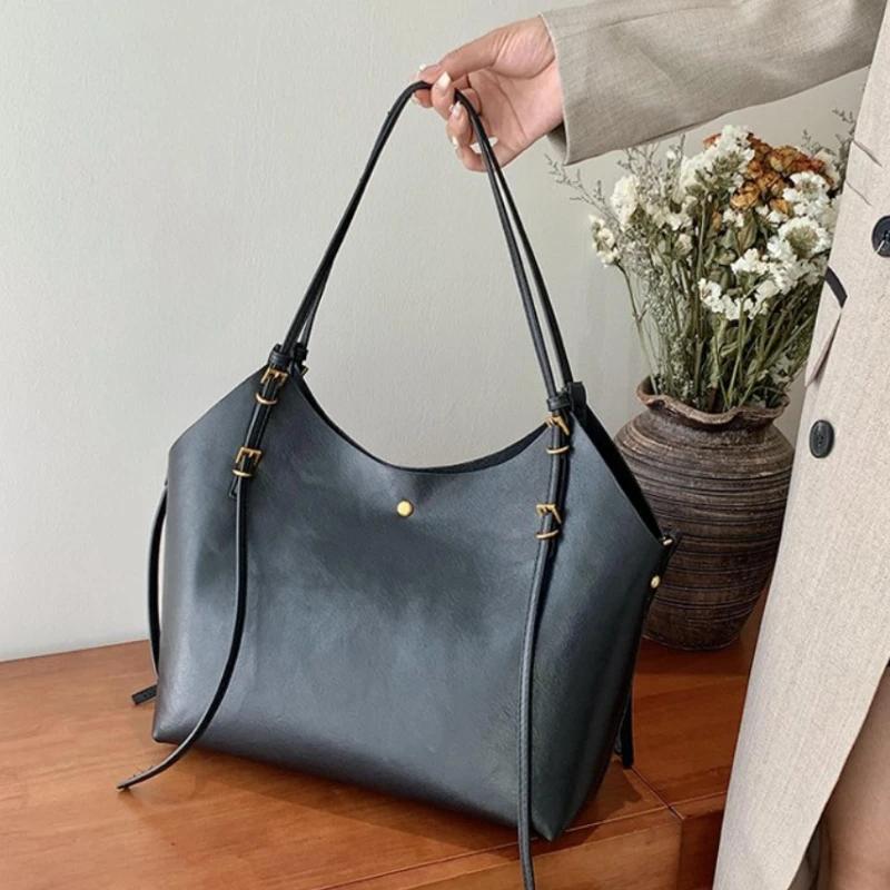 Pevné PU Světlé Pokročilé Tašky přes rameno  velká velikost zralá taška  Módní trend  Zralá na dojíždění do práce vysoce kvalitní taška