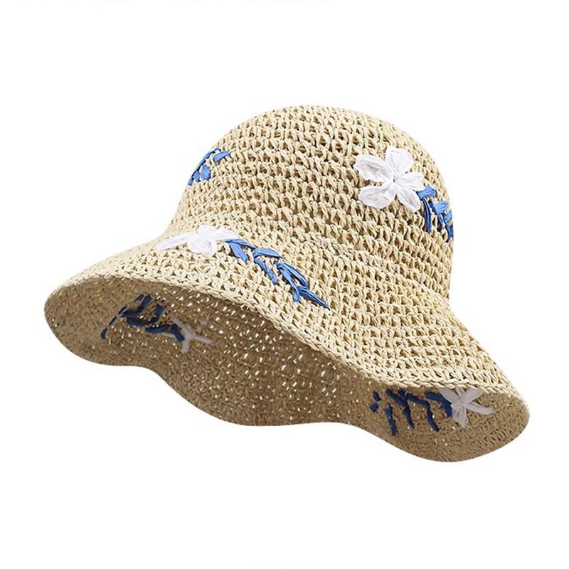 Sweet Bucket Hat Vintage Sun Protection Cap Summer Sun Hat Soft Foldable Fisherman Cap For Women Girls Outdoor Sunshade Hat