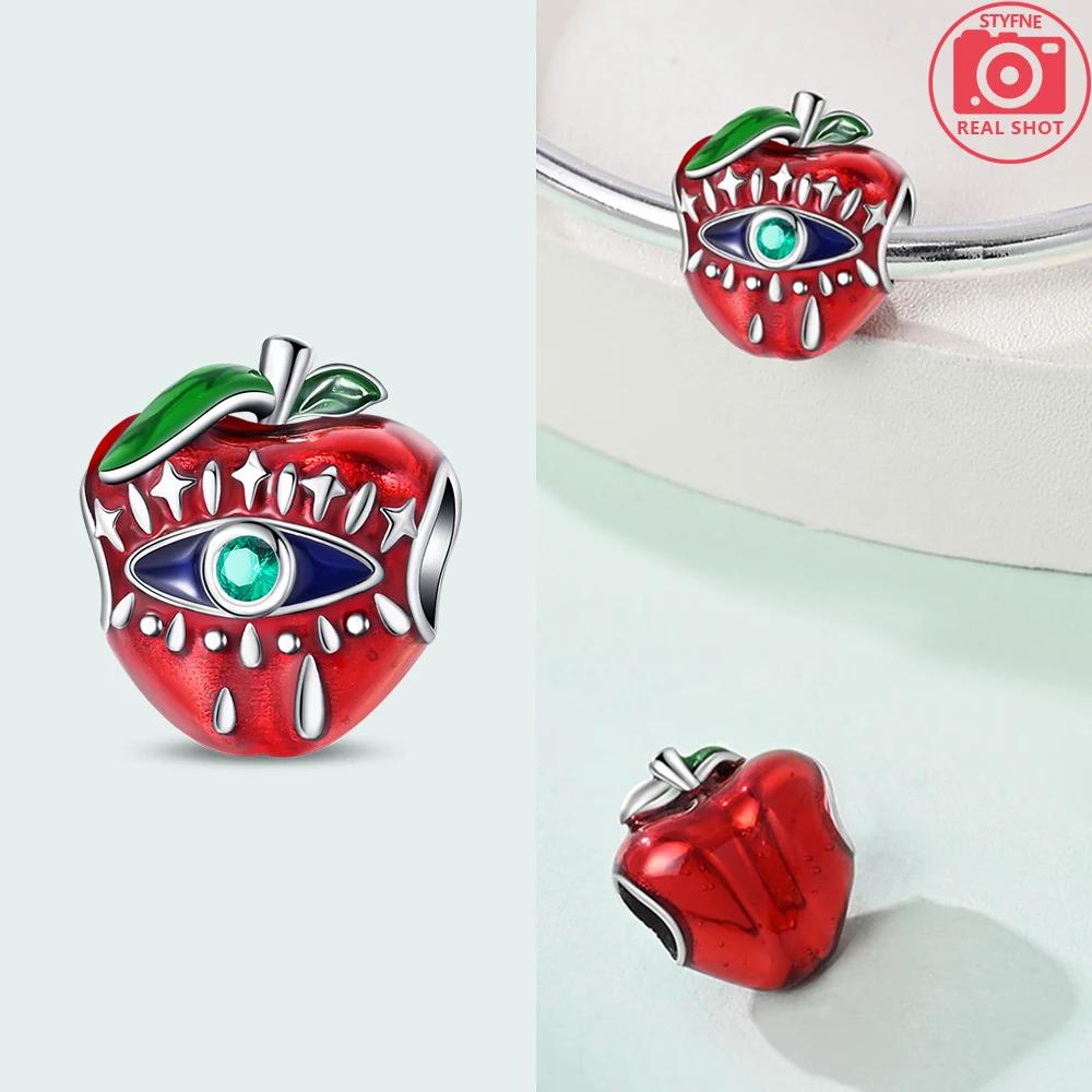

Authentic copper Red Apple Charm Bead Charms Snake Heart Evil Eyes Bead Charms Compatible With Bracelets Neckalce Jewellery Set Making Up Bag Charm