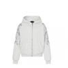Felpa con cappuccio oversize unisex con dettaglio lettera ricamata, misto cotone, abbigliamento casual