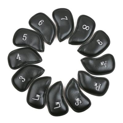 Intech 12-Piece Thick Synthetic Leather Golf Iron Headcover Set for All Brands (TaylorMade, Callaway, Ping, Titleist, Cobra, and More)