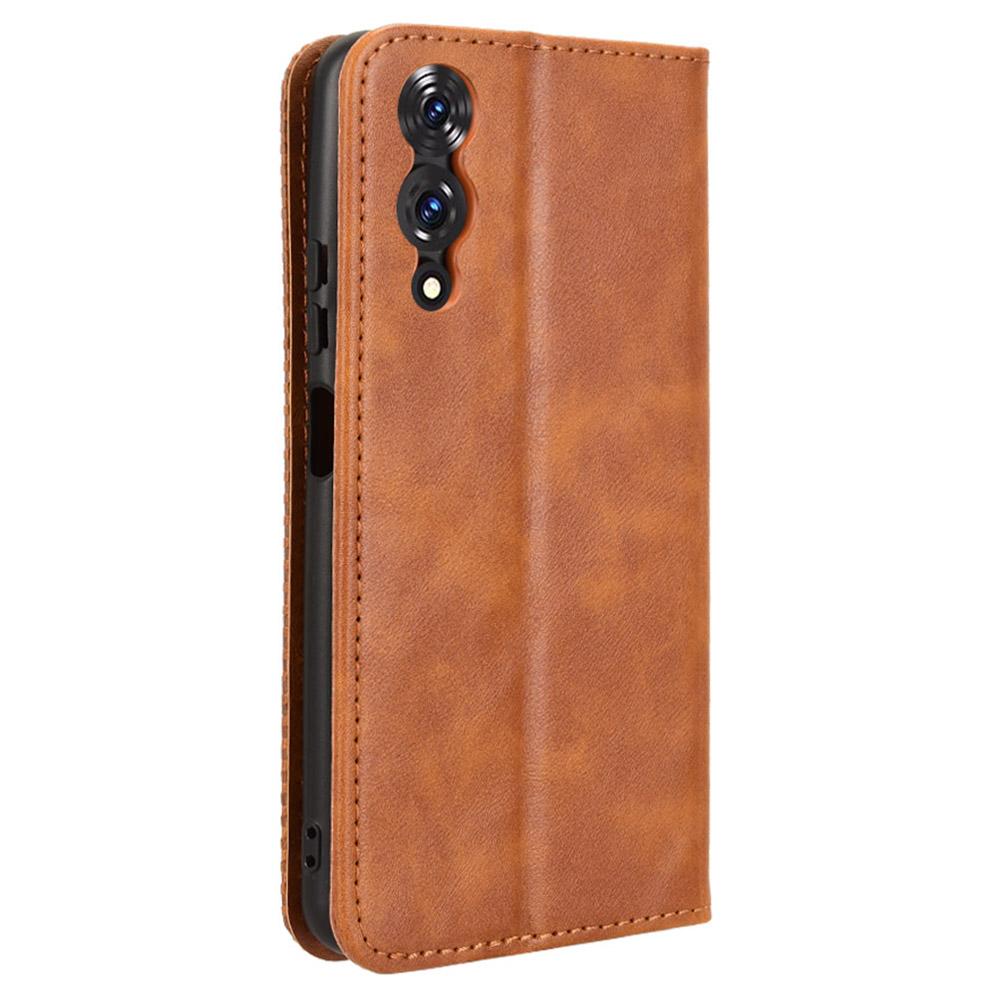 For Cubot A10 Case Wallet Stand Retro Texture Leather Phone Cover